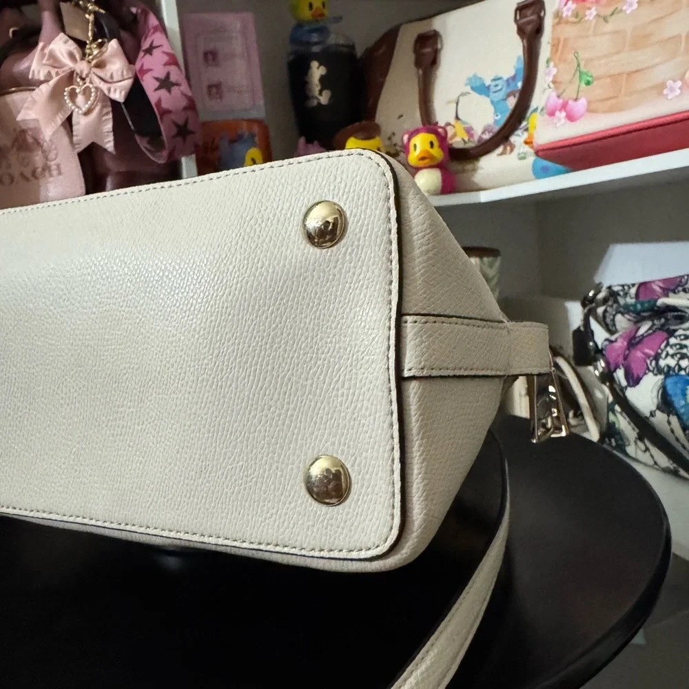 Coach Tan and Cream Sierra Satchel Bag